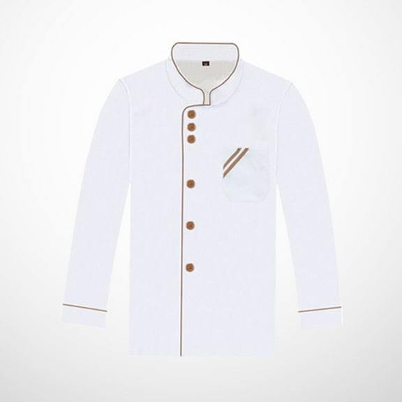 BESTYASH White Sleeve Chef Jacket Cotton Unisex Kitchen Coat for Restaurant Hotel Cooking Supplies Size XL