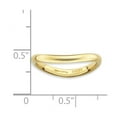 thumbnail image 2 of 2.25mm 925 Sterling Silver Stackable Polished Gold PlatedWave Ring Size 7 Stackable Ring for Women, 2 of 2