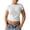 White, variant on Y2k Graphic Tees for Women Fruit Print Crop Top Short Sleeve Slim Fit T-shirt (Green XXXL)