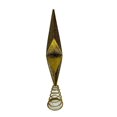 thumbnail image 3 of Punta de Árbol Holiday Time Colección Bronce Estrella Radiante 13.8 Pulgadas, 3 of 4