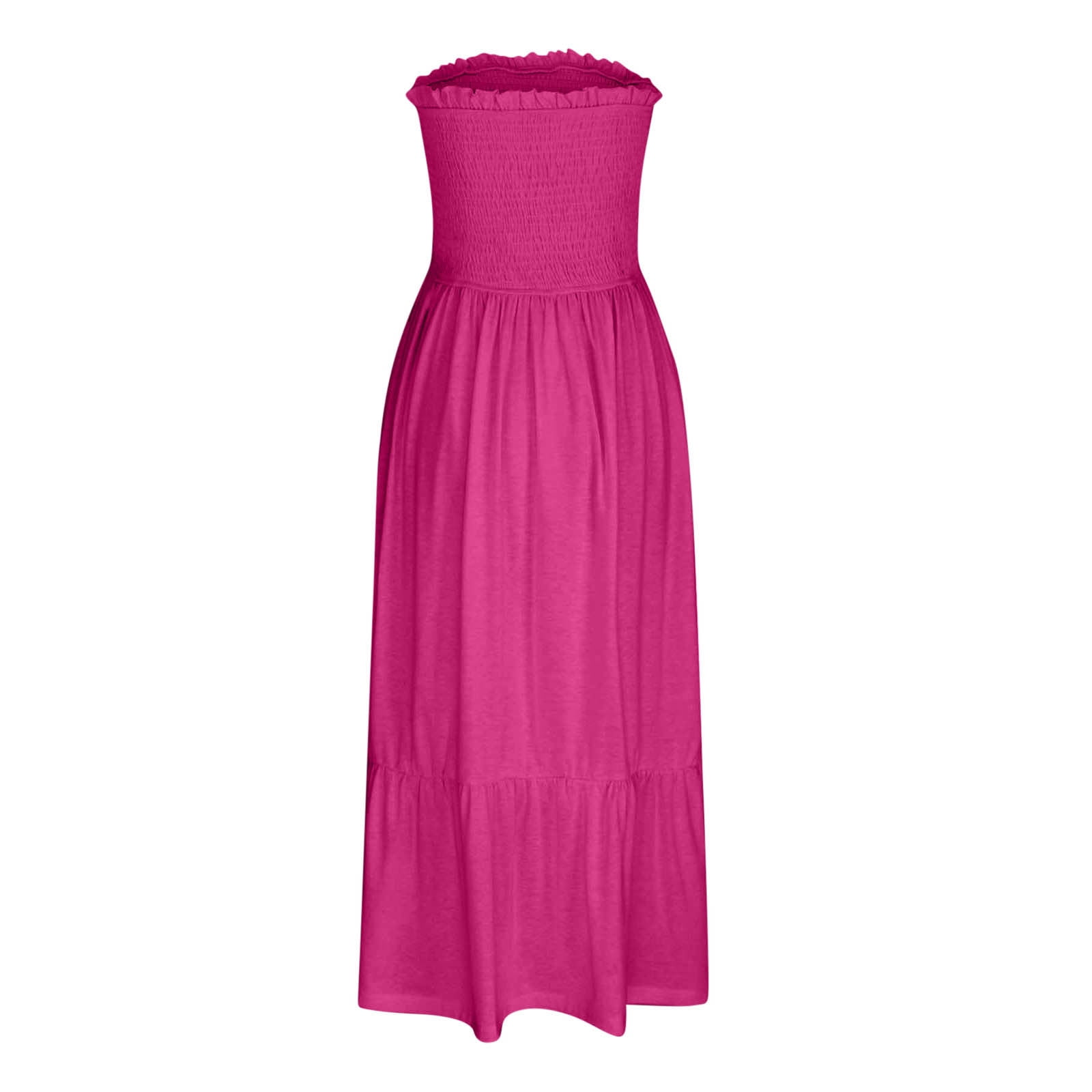 Strapless Sundress Tube top Dresses Strapless Tops for Women