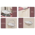thumbnail image 4 of Inodoro portátil plegable para adultos, Silla de Cama Desmontable de Cama Rosa Anillo de Cojín Rosa Pu Anillo Anti -resbalón de Carga Fuerte de Carga Fuerte Con Brasos para El, 4 of 7