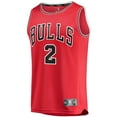 thumbnail image 2 of Youth Fanatics Branded Lonzo Ball Red Chicago Bulls 2021/22 Fast Break Road Replica Jersey - Icon Edition, 2 of 3