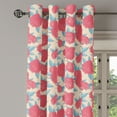 thumbnail image 2 of Ambesonne Romantic Grommet Curtain, Gentle Rose Design, 50" x 108", Aqua Dark Coral Beige, 2 of 6