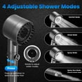 thumbnail image 3 of Moclever Portable Camping Shower, IPX7 Waterproof 6000mAh Rechargeable Shower Pump, Shower Head, 5.3Gallon Foldable Bucket, Black, 3 of 12