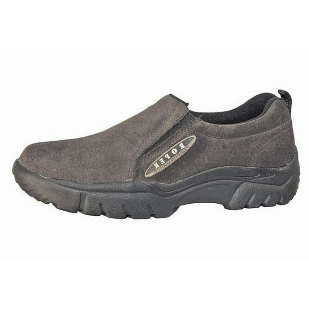 Roper - Roper Western Shoes Mens Suede Slip On Brown 09-020-0601-8202 ...