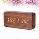 thumbnail image 3 of Modern Wooden Wood LED Alarm Clock Calendar Thermometer Without Battery(Brown and Wood White), 3 of 3