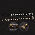 thumbnail image 4 of Titanium Steel Stainless Steel Rod Micro-inlaid Zircon Crown Ear Nail Screw Screw Ball Fashion Earrings Piercing Jewelry-gold, 4 of 5
