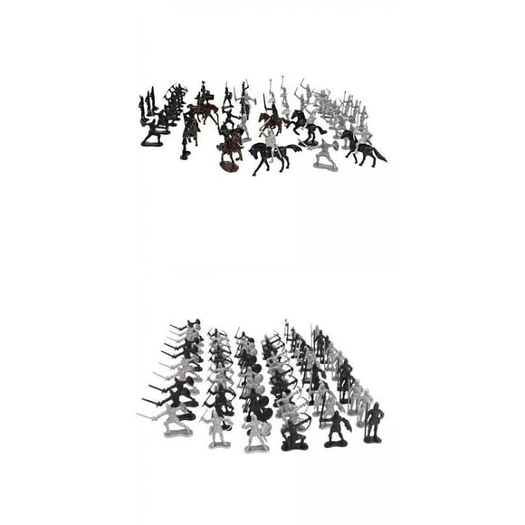 KLKCMS 112 Piece Knights Toys Medieval Knights Figure Playset Birthday Gifts