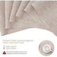 thumbnail image 3 of Placemats, Set of 8 Heat-Resistant Placemats Stain Resistant Anti-Skid Placemats for Kitchen Table, Washable Durable PVC Table Mats Woven Vinyl Placem, 3 of 4