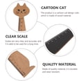 thumbnail image 3 of MasteelfCA 10pcs Cat Design Ruler Retro Wood Drawing Ruler DIY Handwriting Learning Tool Cartoon Ruler School Stationery for Home School Kids (Yellow, Black), 3 of 7