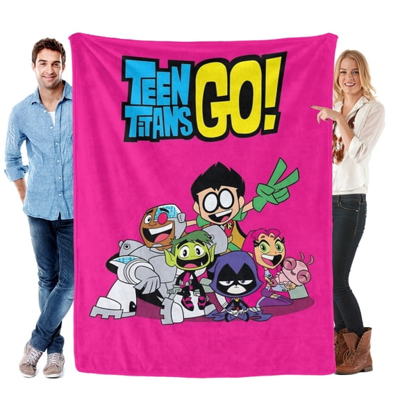 Teen Titans Go-Anti-Pilling Flannel Blanket Soft Lightweight Plush Fuzzy Cozy Luxury Blanket for Home and Kitchen Use – Perfect for Kids and Adults