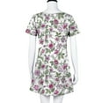 thumbnail image 7 of Sundresses for Women Casual Summer - Women's Summer Short Sleeve Crew Neck T Shirt Dress Casual Loose Swing Dress Floral Print Beach Dresses, 7 of 7