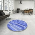 thumbnail image 4 of Ahgly Company Machine Washable Indoor Rectangle Transitional Blue Ribbon Blue Area Rugs, 2' x 3', 4 of 7