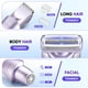 thumbnail image 2 of Afeitadora eléctrica para mujer, recortadora de bikini, recortadora de vello para piernas, bikini, axilas y zonas púbicas. Resistente al agua IPX7. Regalo para mujer (morado)., 2 of 5