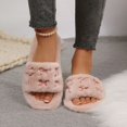 thumbnail image 6 of Fuzzy Slippers Ofreoo Women's Fashion Casual Winter Home Indoor Cotton Slippers, 6 of 8
