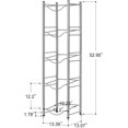 thumbnail image 3 of 5-Tier Water Cooler Jug Rack, 5 Gallon Bottle Storage Rack Detachable Heavy Duty Cabby for Home, Office Organization (Silver), 3 of 7