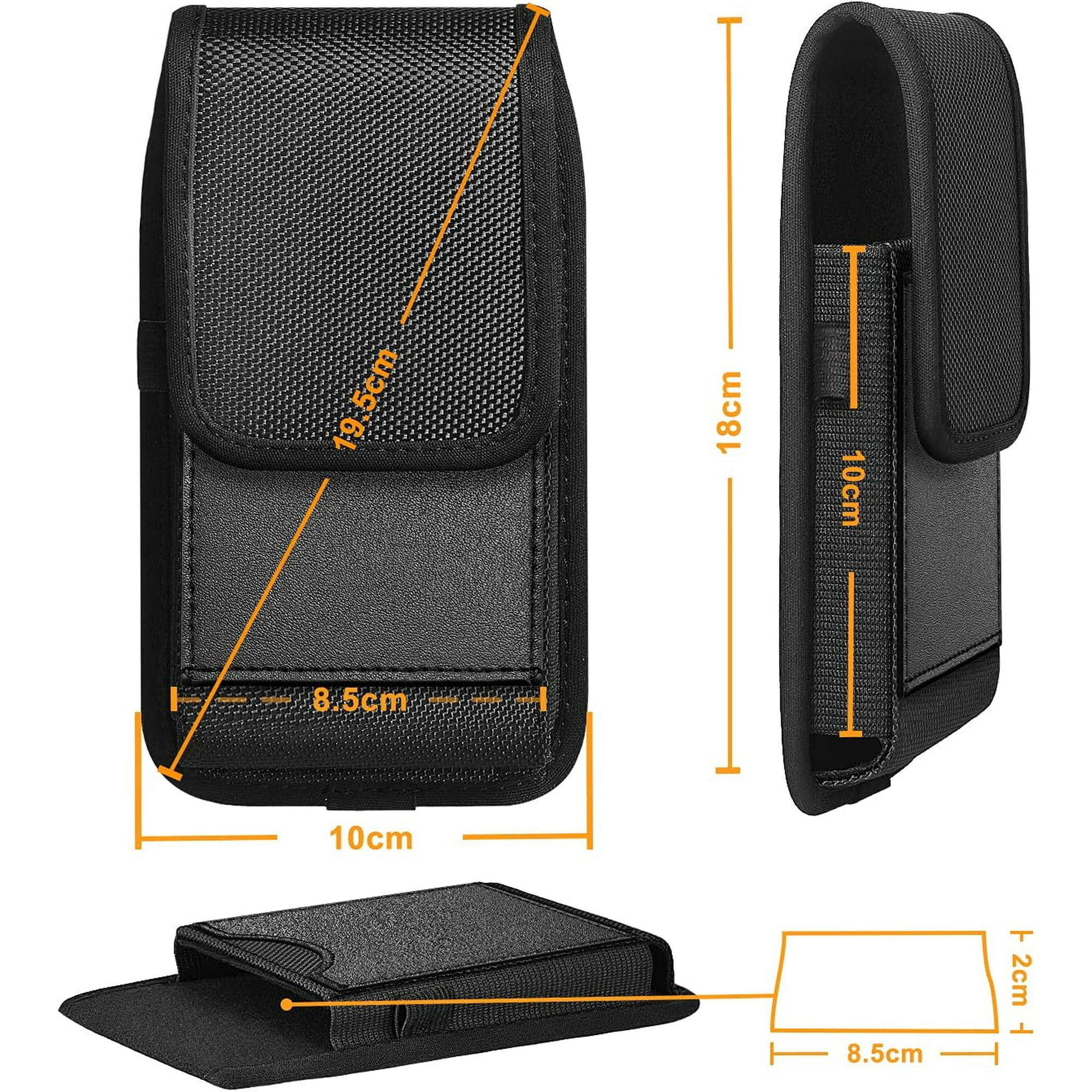 Universal Black Cordura Mobile Phone Cover Army Bag With Belt Loop Hook Pouch Holster Case (Apple IPhone 4/4S