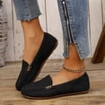 thumbnail image 2 of Women's Classic Comfort Leather Penny Loafers Casual Slip-Ons Lightweight Walking Flats Driving Mocs Boat Shoes, 43, 2 of 5