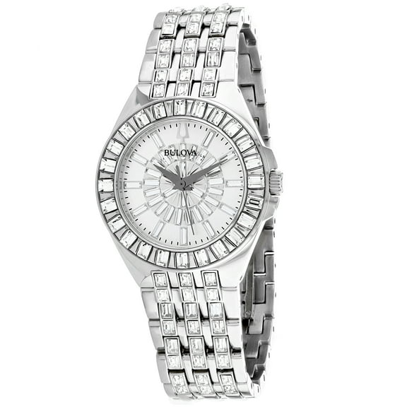 Bulova Phantom Baguette Swarovski Crystal Ladies Watch