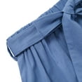 thumbnail image 5 of Yesfashion Girls Casual Button Front Ruffle Hem Elastic High Waist Long Swing Tiered Maxi Skirt, 5 of 8