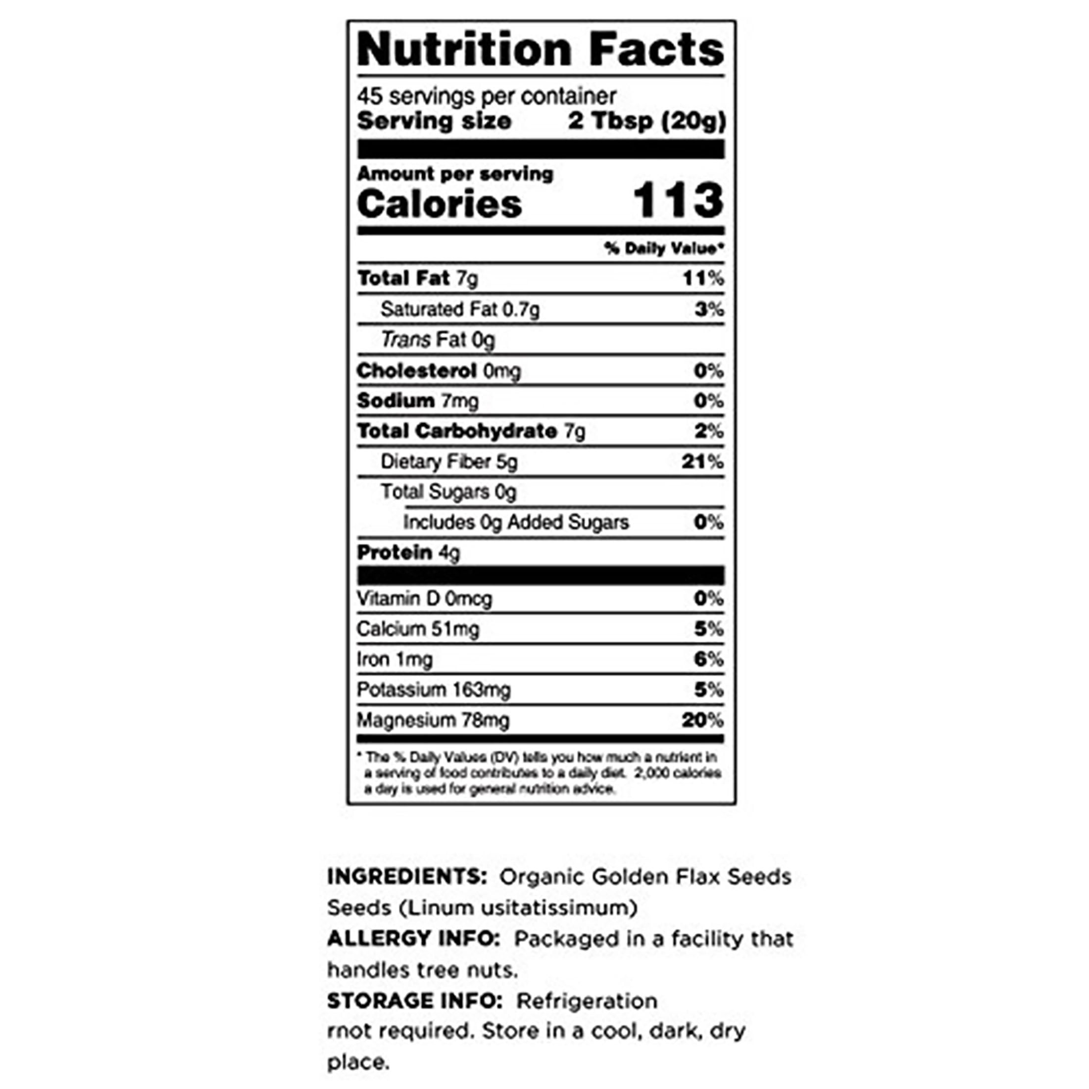 Terrasoul Superfoods Organic Golden Flax Seeds, 4 Lbs (2 Lbs 2-Pack) - Fiber | Protein | Omega Fats…
