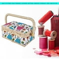 thumbnail image 4 of Cesta de Kit de Costura, Cesta de Costura, Cesta de Regalo de Costura portátil para Tijeras de Hilo Unbranded GY06731, 4 of 7