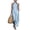 Light Blue, variant on Women's Burgundy Ruched Halter Maxi Dress with Pockets - Relaxed Fit Sleeveless Long Summer Dress for Beach Vacations, Lounge Days, and Resort Style