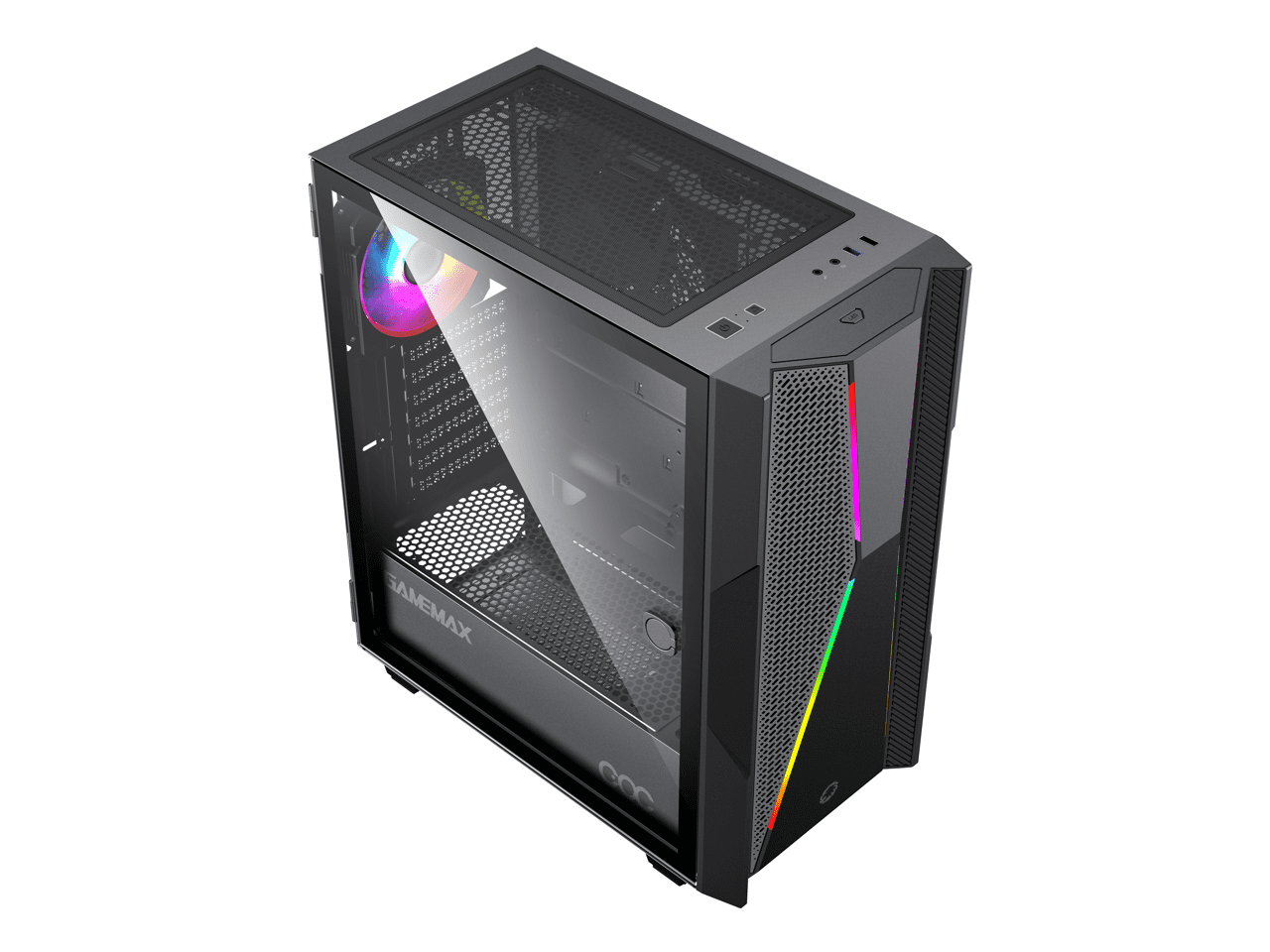 GABINETE GAMEMAX TYPHOON COC FAN ARGB ATX