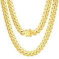 thumbnail image 2 of Nuragold 14K Real Yellow Gold Solid Miami Cuban Link Chain Necklace 16"-30" (2.7mm-11mm) Italian Jewelry for Men & Women, 2 of 28