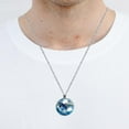 thumbnail image 5 of Dolphin Glass Circular Pendant Necklace - Women's Fashion Necklace, 5 of 5
