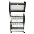 thumbnail image 6 of 5-Tier Storage Rack Coffee Station Microwaves Rack Rectangular Storage Rack Kitchen Organizer Shelf, 6 of 13