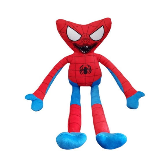 Poppy Playtime Huggy Wuggy x Spider-Man Edition Plush Toy, 15.7" Soft Stuffed Figure, Collectible Character Gift for Fans
