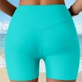 thumbnail image 5 of Wamejoo Womens Cross Waist Swim Shorts Tummy Control Bathing Suit Bottom Boy Shorts Swimsuit Bottom (Sky Blue, XL), 5 of 7