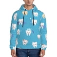 thumbnail image 2 of Bingfone Cute Healthy Teeth Men'S Drawstring Hoodie Long Sleeve Pocket Sweatshirts-Medium, 2 of 9