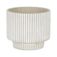 thumbnail image 1 of Triani Pot en Céramique à Motif Doublé Rond - Grand - Gris, 1 of 3