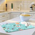 thumbnail image 5 of SKYSONIC Dish Drying Mat for Kitchen Counter Dish Drying Pad Dish Mat, Snowman Snowflakes Christmas Trees Drying Mat for Coffee Machine Dish Rack 16x18 inch, 5 of 6