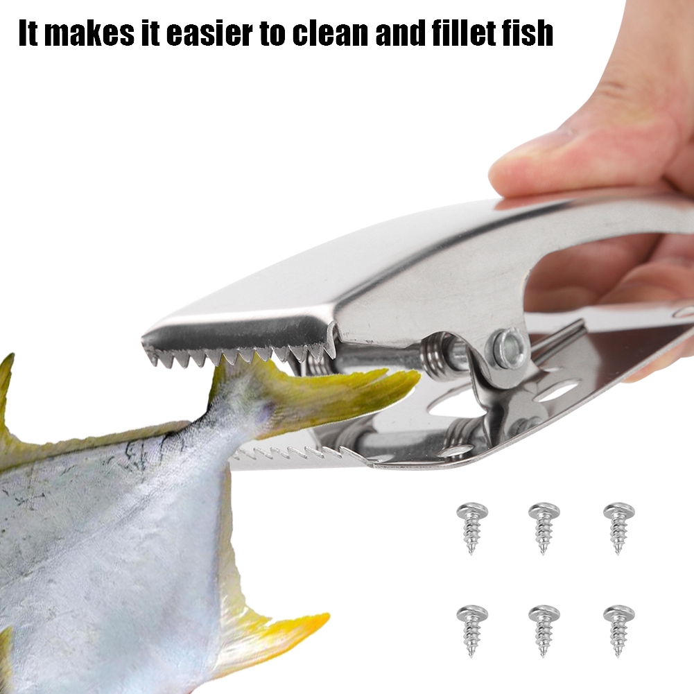 fish filleting board with clamp