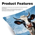 thumbnail image 2 of Cattle Velvet Throw Pillow Covers Inserts in 16x16, 18x18, and 20x20 Inches - Set of 2 - Unique Patterns for Throw Pillow Covers for All Occasions, 2 of 6