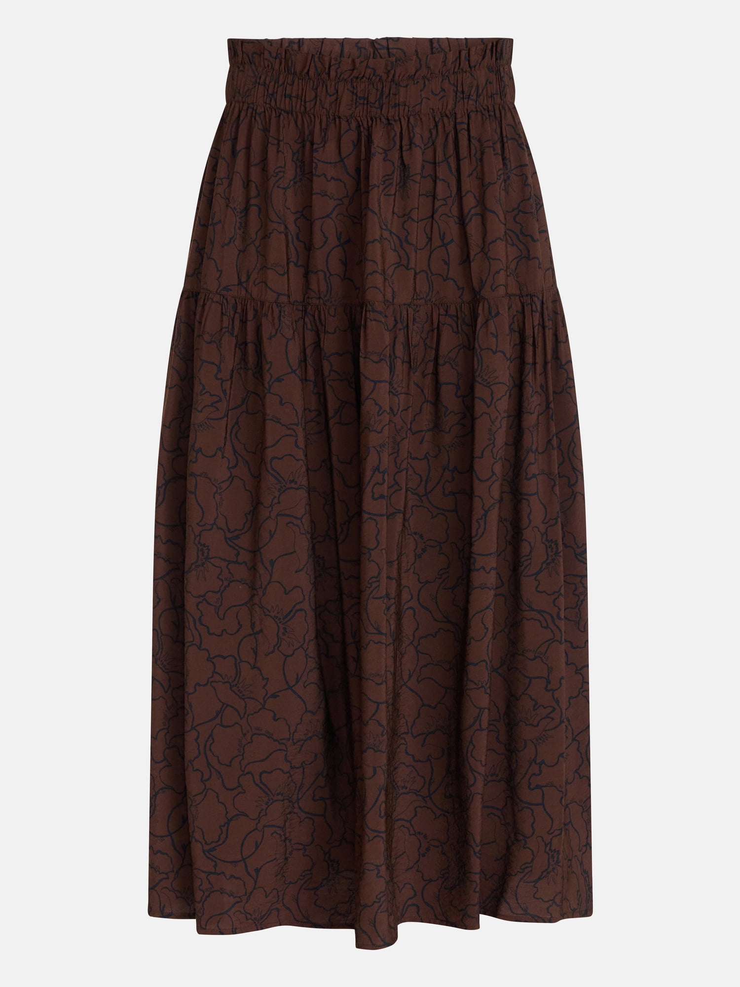 Time and Tru Women’s Tiered Maxi Skirt, Sizes XS-XXXL