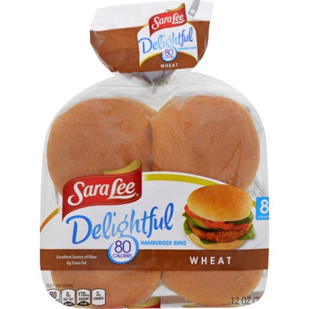Sara Lee Delightful Wheat Hamburger Buns 8 count 12 oz ...