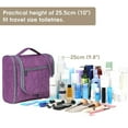 thumbnail image 5 of Hanging Toiletry Bag With Hook Travel Size Makeup Bags With Multiple Compartments Shower Bag For Men And Women Compact Travel Toiletry bags, 5 of 7