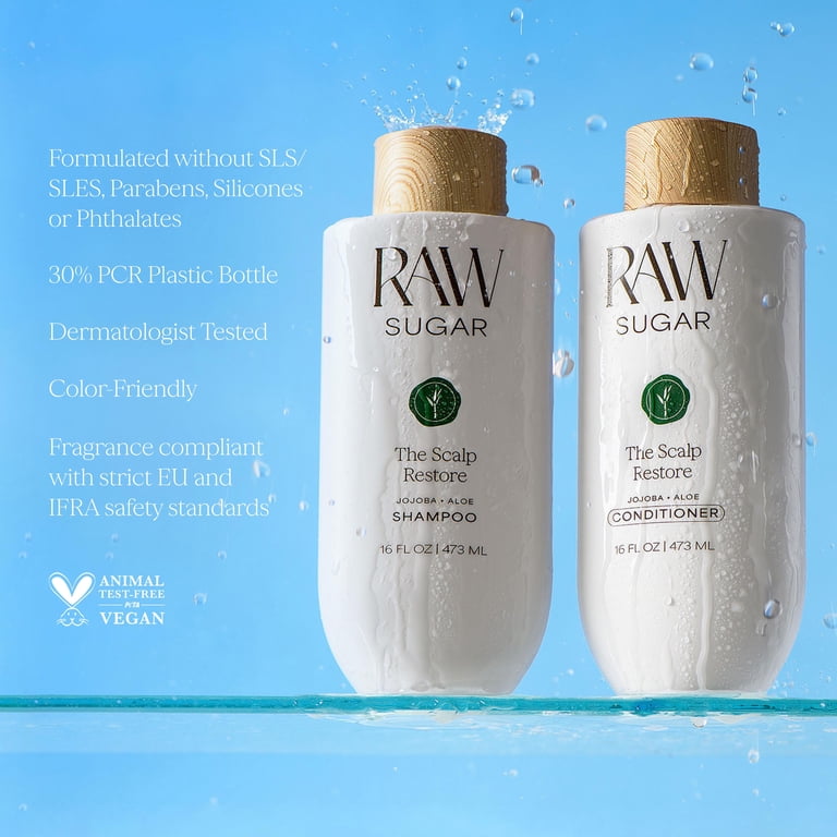 Raw Sugar Scalp Restore Shampoo, Jojoba & Aloe photo 4