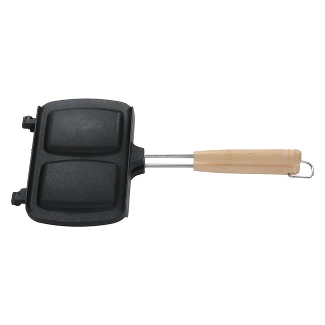 Sandwichera, Sartén Para Sándwich, aleación De Aluminio Negra, Calentada Uniformemente De Doble Cara Para Cocina