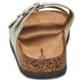 thumbnail image 6 of Alpine Swiss Womens Double Strap Slide Sandals EVA Sole Flat Comfort Shoes, 6 of 6