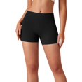 thumbnail image 5 of Chroia Women High Waisted Scrunch Workout Shorts with Pockets, Charm Gym Biker Yoga Booty Shorts, 5 of 9