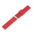 thumbnail image 3 of Uxcell Silicone Watch Band 24mm Rubber Watch Strap with Electroplated Stainless Steel Buckle for Men Women, Red, 3 of 6