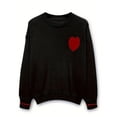 thumbnail image 5 of 2026 Valentine Shirt for Womens Long Sleeve Love Heart Graphic Cute Pullover Sweatshirts Valentines Day Outfit, 5 of 6