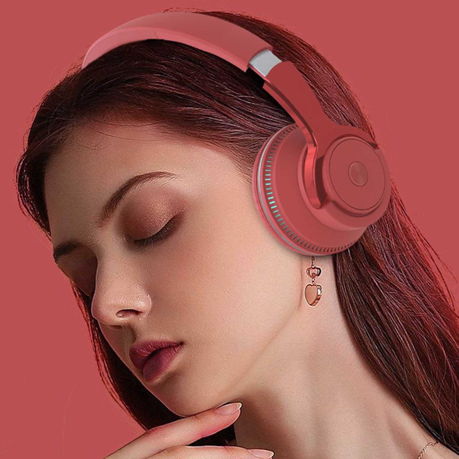 Headset with Bluetooth – Bluetooth 5.1 Earphones Neck Wireless Headphone Stereo Sports Earbuds Headsets With Microphone
