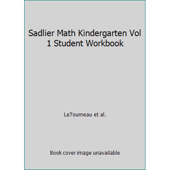 Pre-Owned Sadlier Math Kindergarten Vol 1 Student Workbook (Paperback) 1421789809 9781421789804